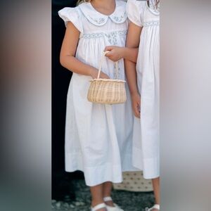 Embroidered Smocked Dress